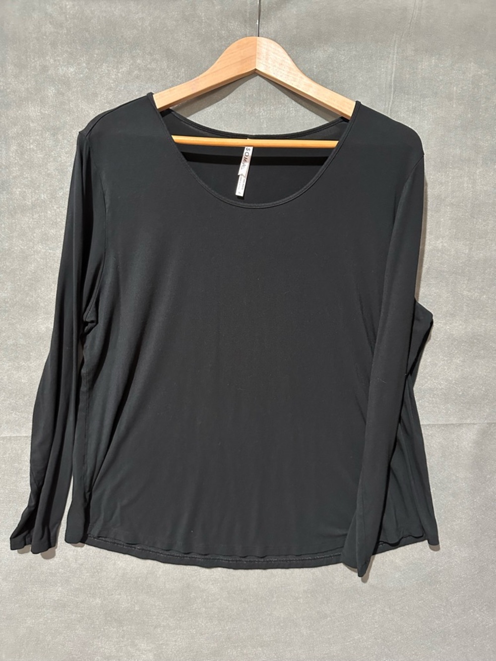 Soma Cool Nights Black Long Sleeve Pajama Top XL